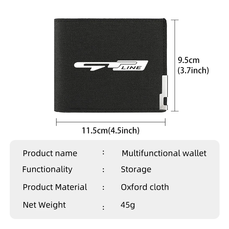 Car Men's Folding Credit Card Holder Purse ID Slim Wallet For KIA Proceed Sorento Cerato Optima Sportage Ceed Niro view 6