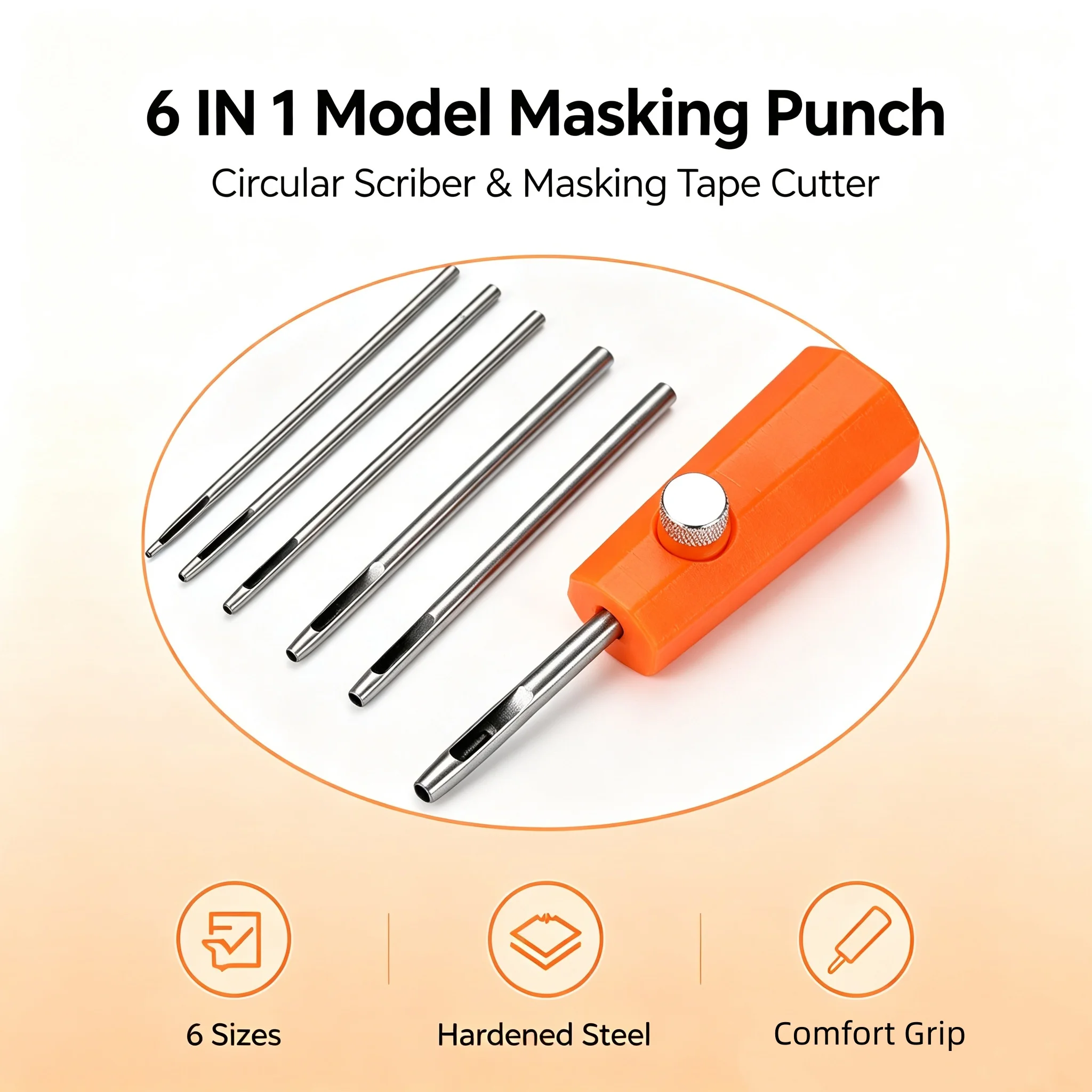 MSWZ TS005 Circular Reticle Plast Model Engrave Line Tools Masking Tape Cutting Tools for Model Hobby Building Tools DIY Cutter