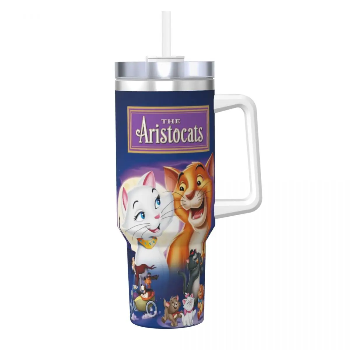 

Стакан из нержавеющей стали The Aristocats, термочашки, сохранение тепла, холодные и горячие автомобильные кружки, вождение бутылки с водой на заказ