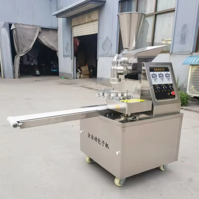 

Fully Automatic Xiao Long Bao Momo Making Machine Mochi Encrusting Steam Bun Baozi Machine Maker Kibbeh Stuffing Kubba Machines