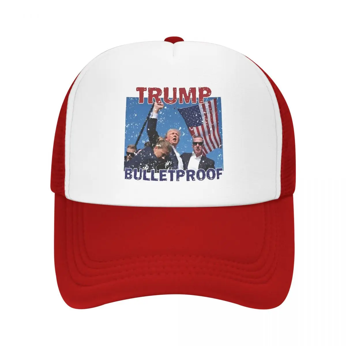 Donald Trump Assassination 2024 Election Mesh Baseball Cap Sun Hat Dad Hat Breathable Snapback Caps Dad Hat Summer Trucker Hats