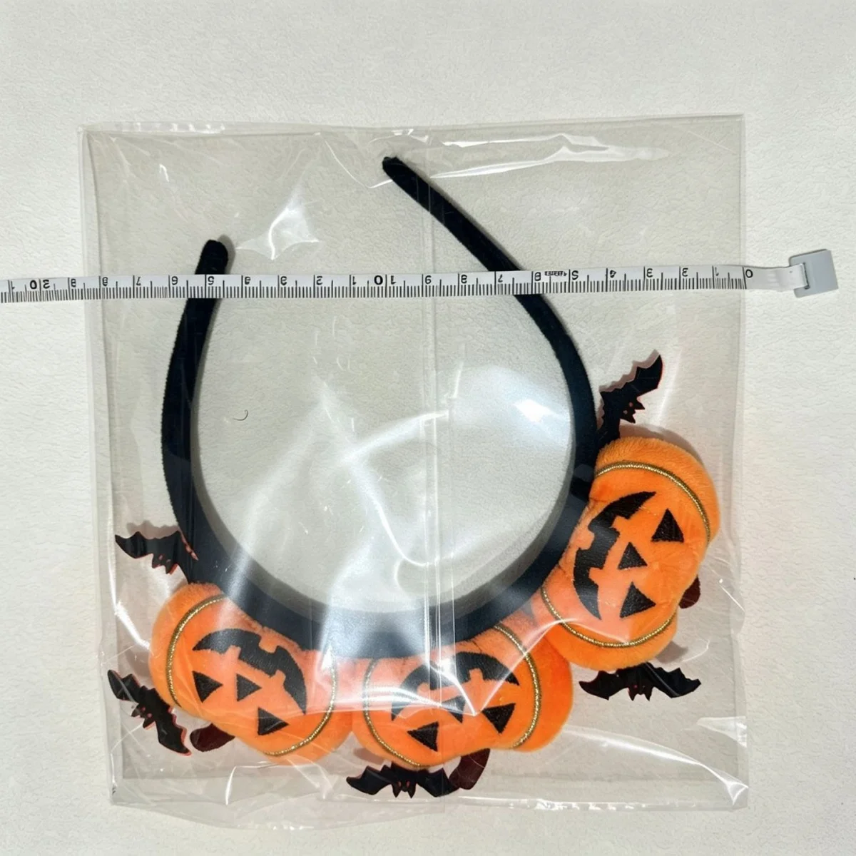 Plüschiger Halloween-Haarreif mit Kürbis-Fledermaus-Motiv für Damen und Mädchen, niedlicher Kürbis-Haarreif, Halloween-Party, Cosplay-Kostüm, Haaraccessoire. – Detail 10
