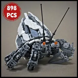 MOC Mechanical beast Mecha Hermit crab model building blocks Aquatic animal ideal set Constructor bricks toys christmas gifts