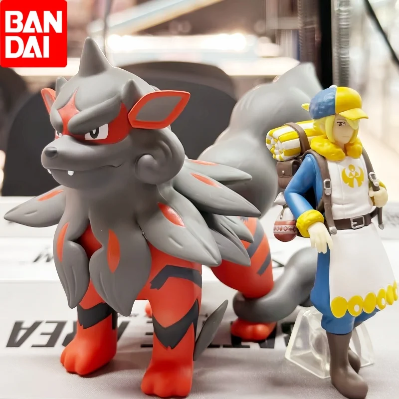 

100% Genuine Bandai Food And Play Elf Pokémon Proportional World Sw Wangluo Arcanine Box Egg Model Action Figures