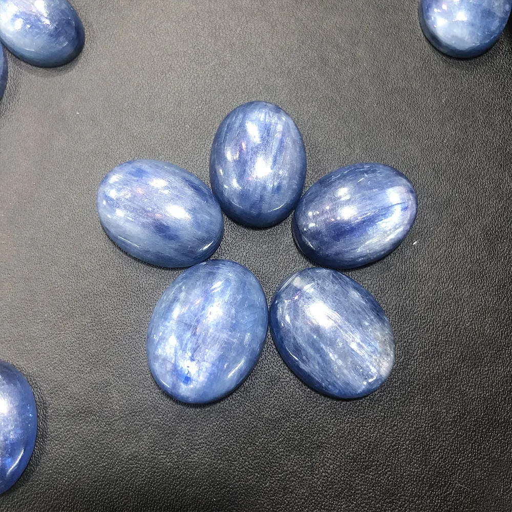 Natural Kyanite Oval Cabochon Blue Kyanite Quartz Crystals Healing Stone Gemstone Energy Reiki Jewelry Making Home Decoration