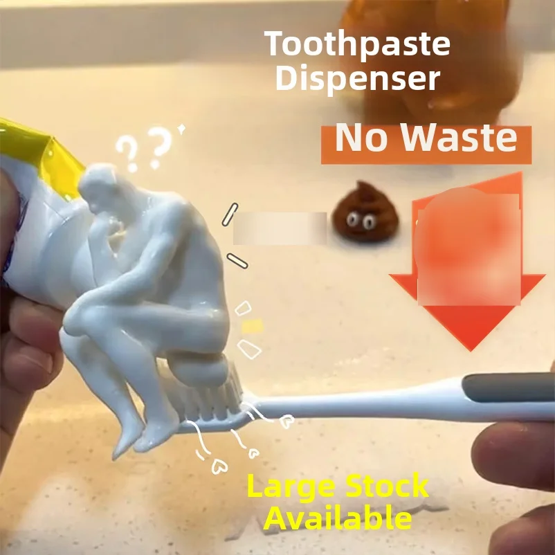 

Creative Gift Fun Toothpaste Cap, Character Defeat Shape Toothpaste Squeezing Toy, Mischief Toy