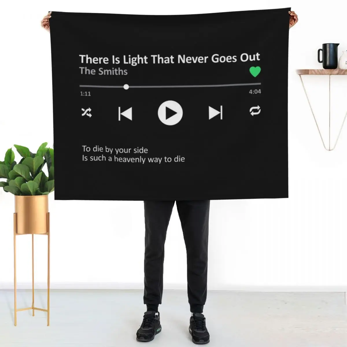 There Is A Light That Never Goes Streaming Throw Blanket warm for winter Plaid bed plaid Decorative Beds Custom Hair Blankets