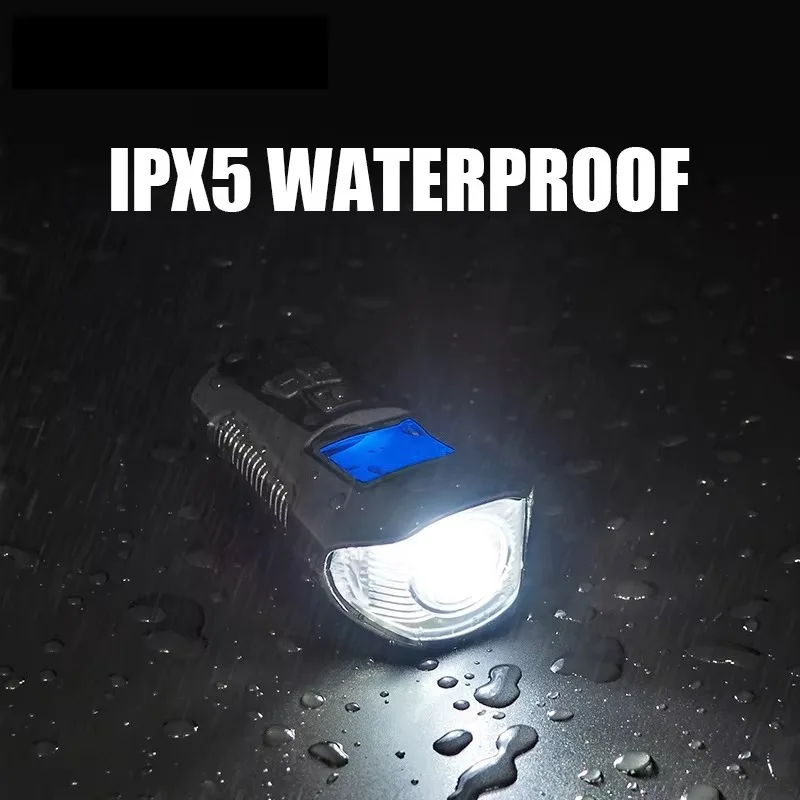 USB Rechargeable Bicycle Light Sound Horn Bike Computer