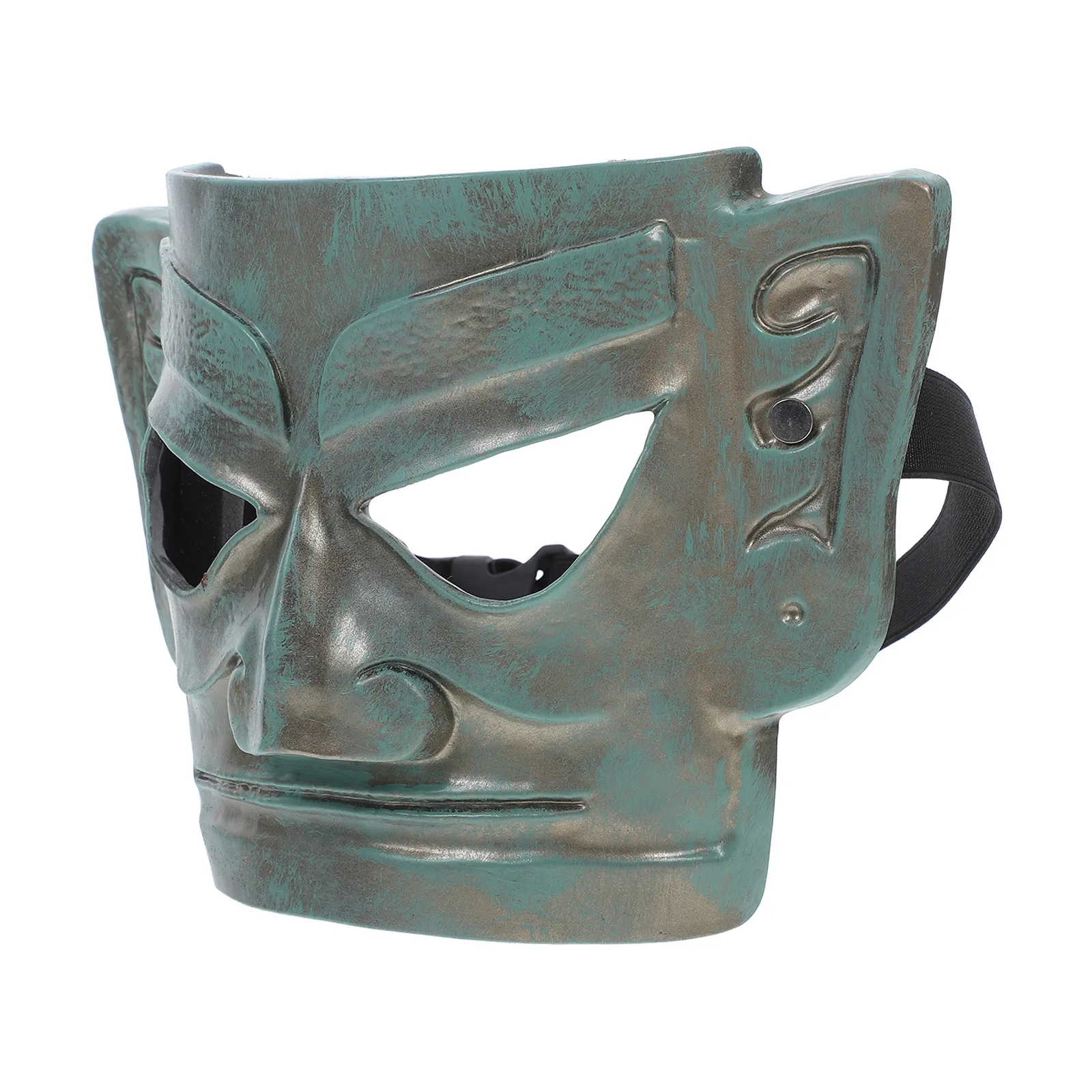 

Retro Sanxingdui Mask Full Face Cover Vintage Design Masquerade Party Costume Steampunk Masks Halloween Cosplay Adults Reusable