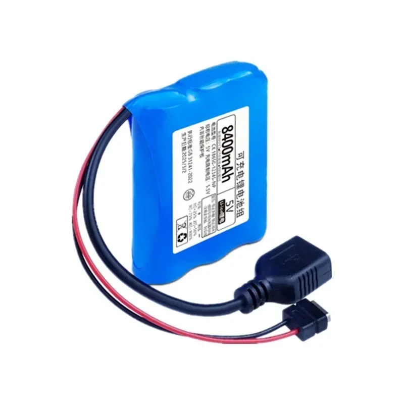 [New] 5V 2000-20000mAh 18650 Lithium Battery Pack USB-A Female Output for Speaker USB Fan WiFi Bluetooth Module Security Camera