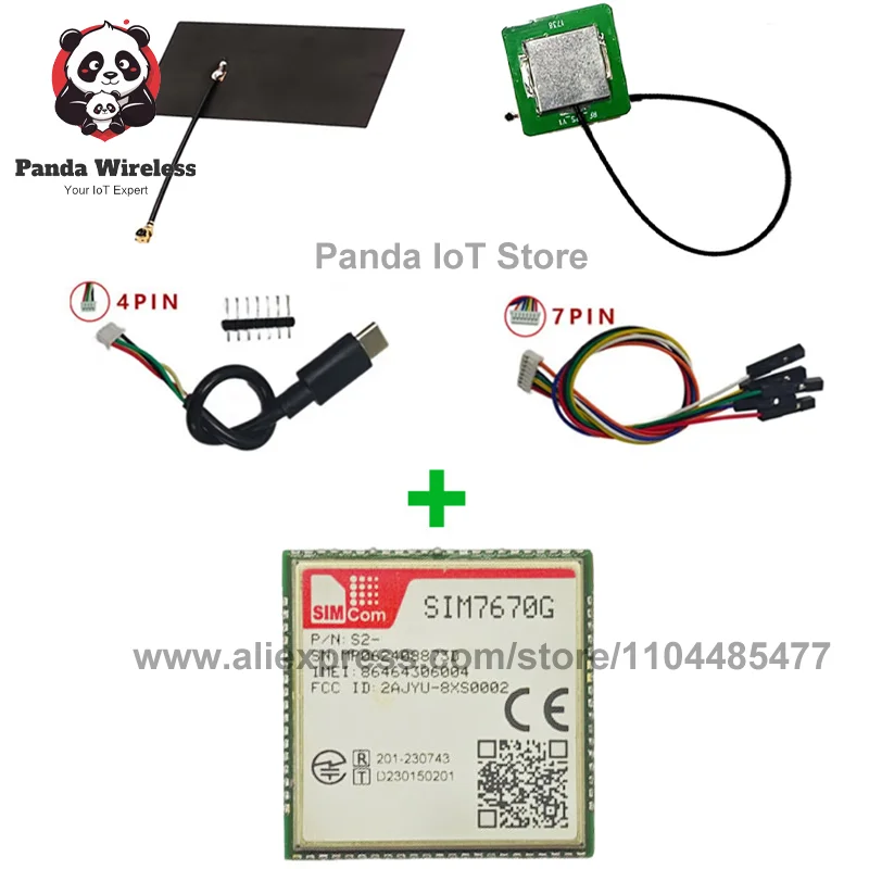 

SIMcom SIM7670G MNGV SIM7670G LNGV CAT1 Основная плата Глобальная версия Чип Qualcomm Поддержка данных + GNSS (опция) без голоса