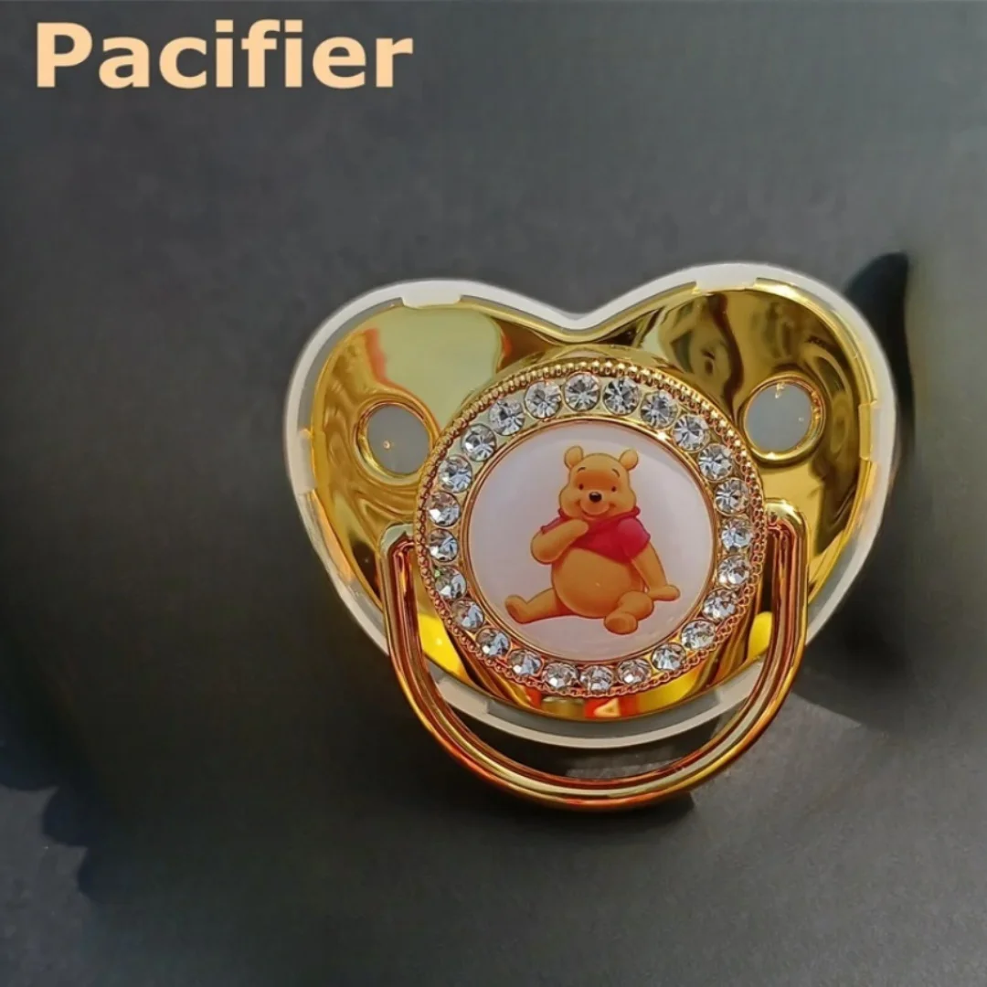 

[Baby Feeding Pacifier] Personalized pacifier clip chain Baby shower Gift Silicone newborn dummy BPA-free Toddler tooth Zircon