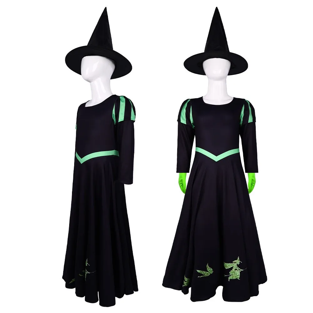Wied Witch loween تأثيري دور بلانغ زي الاسمية مرحلة الأداء الملابس ماجيك باد الساحرة الاسمية الزي المرحلة زي