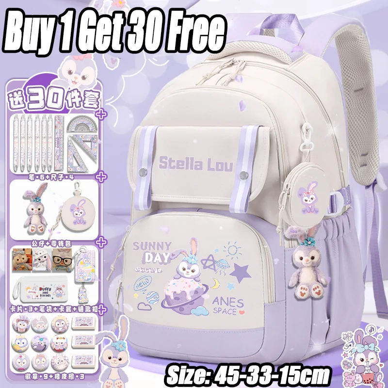 

Рюкзак Sanrio, новинка 2025 года, детский школьный рюкзак Starry Della для детей 3-6 классов, молодежный рюкзак «Снова в школу»