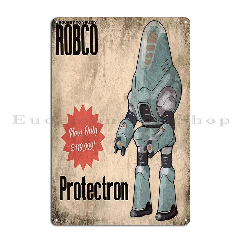 Protectron Vintage Poster Metal Plaque Poster Party Wall Decor Garage Iron Living Room Tin Sign Poster