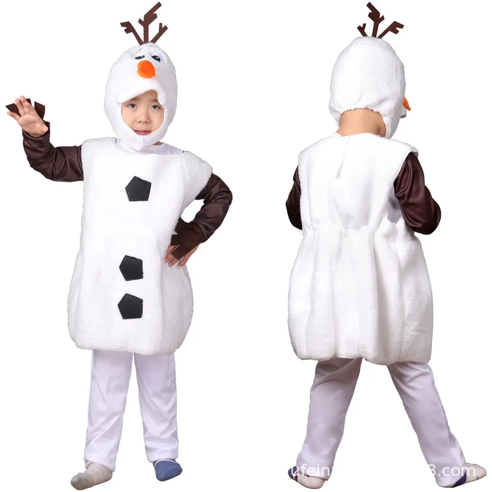 Kinderen Schattige/Comfortabele Pluche Olaf Pakken, Toneelvoorstelling/Rollenspel Kostuum Voor Kerst En Halloween Themafeesten