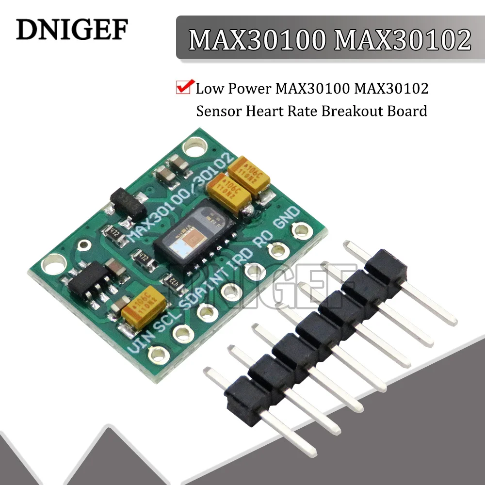 Mała moc MAX30100 MAX30102 czujnik tętna tabliczka zaciskowa dla Arduino moduł czujnika tlenu we krwi pulsoksymetr MAX30100