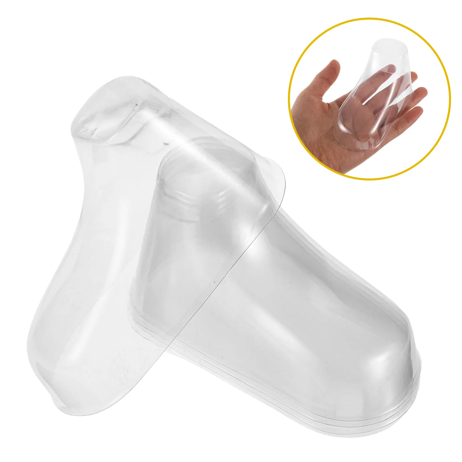 

50Pcs Clear Plastic Baby Foot Mannequin Sock Display Stand Shoe Support for Crochet Booties Toddler Socks Store Showcase Home