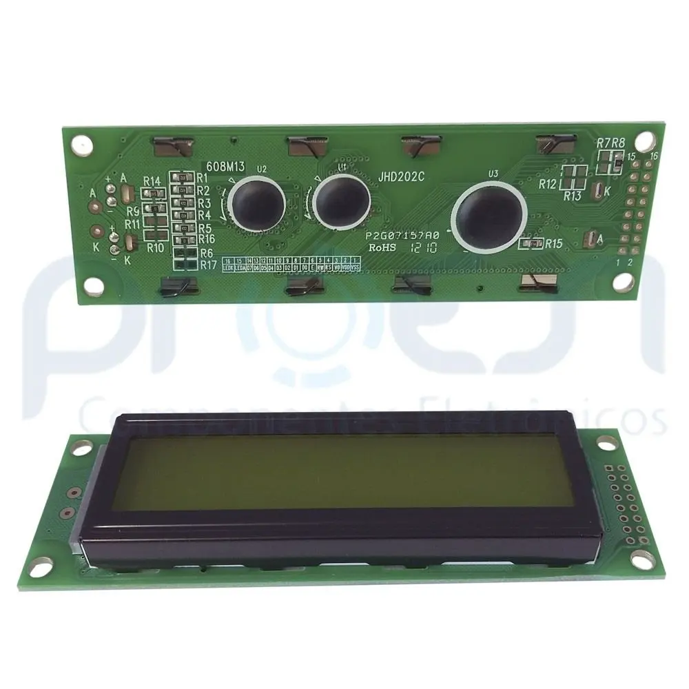 Display LCD 20x2 Verde JHD202C: Guia Definitivo de Instalação e Integração para Projetos de Automação