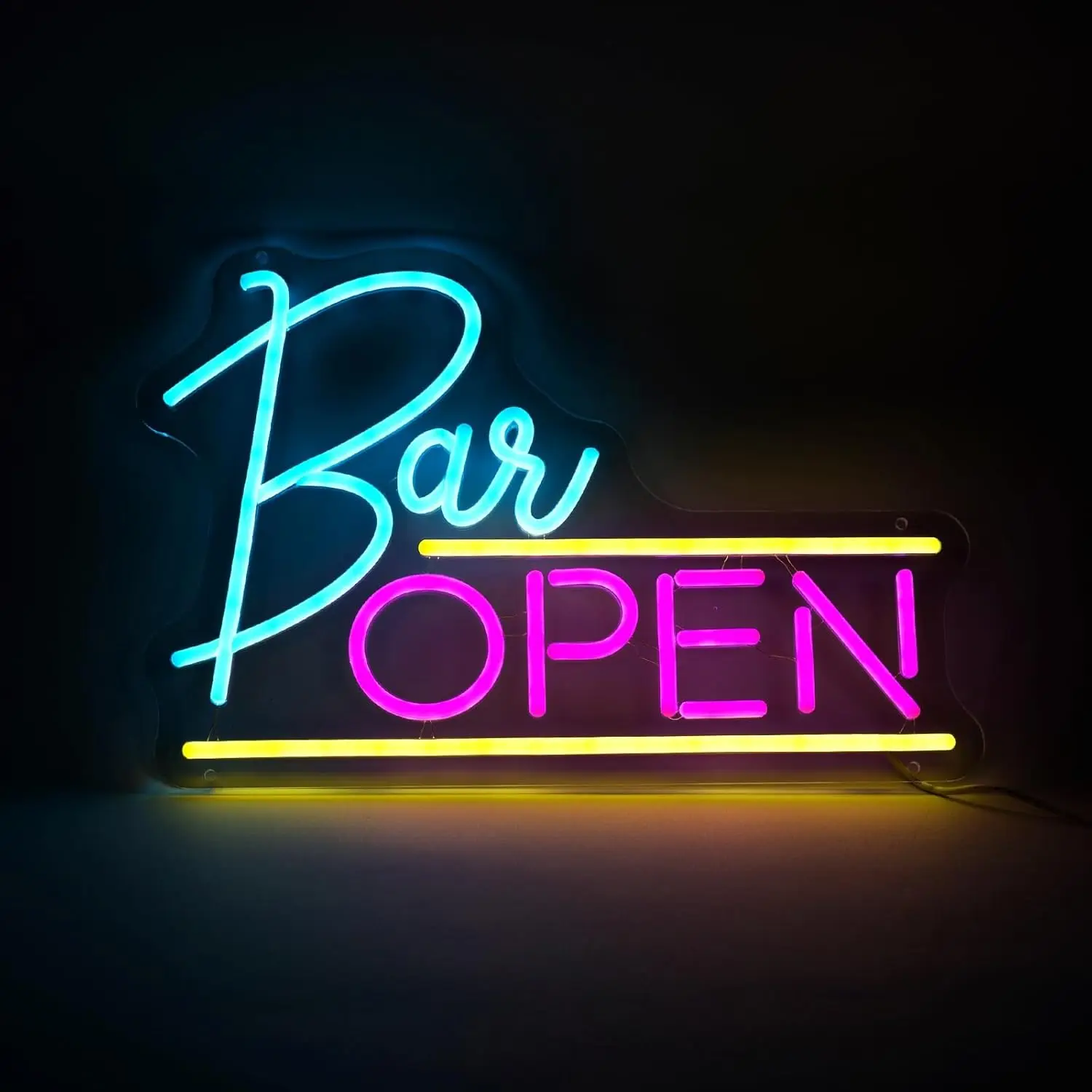 Bar Open Neon Sign USB LED Cocktails Neon Light for Beer Bar Coffee Cafe Home Pub Man Cave Stores Hotel Party Restaurant Decor