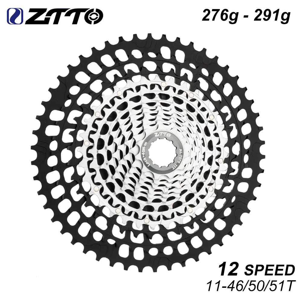 

ZTTO MTB 12Speed Bicycle Freewheel 12 SPEED 11-46T 50T 51T Mountain Bike Cassette CNC Gear HG Hub 12s Spockets R8000 GX NX eagle