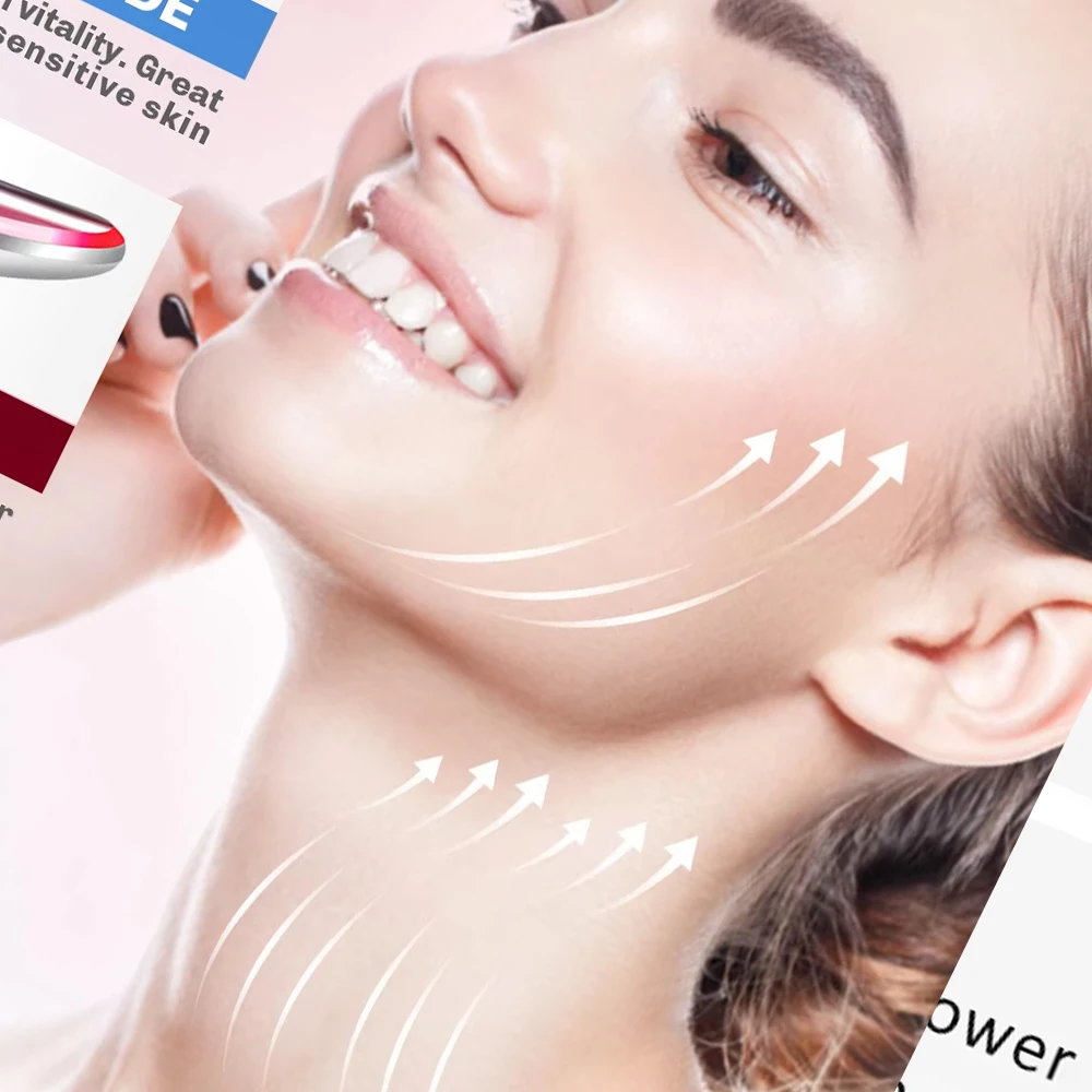 المضادة للتجاعيد مدلك الوجه الرقبة الوجه جهاز تجميل الجلد تشديد جهاز شد الوجه تقليل الذقن المزدوجة أداة العناية بالبشرة