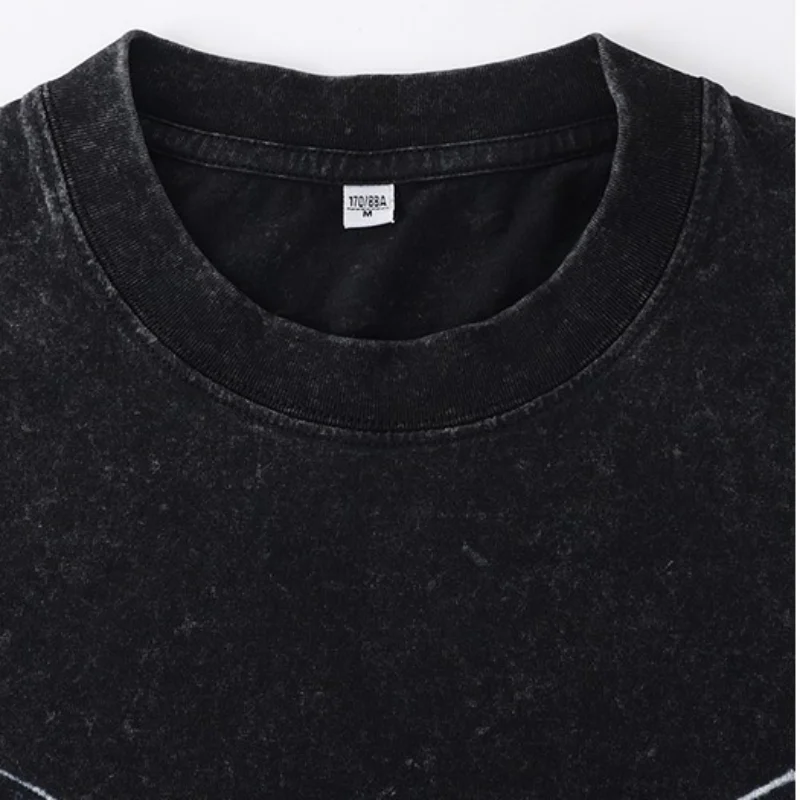 تي شيرت رجالي بتصميم ياباني عتيق مطبوع عليه نمط الباندا القديم بأكمام قصيرة كاجوال للشارع الأمريكي Harajuku Cottons Tees