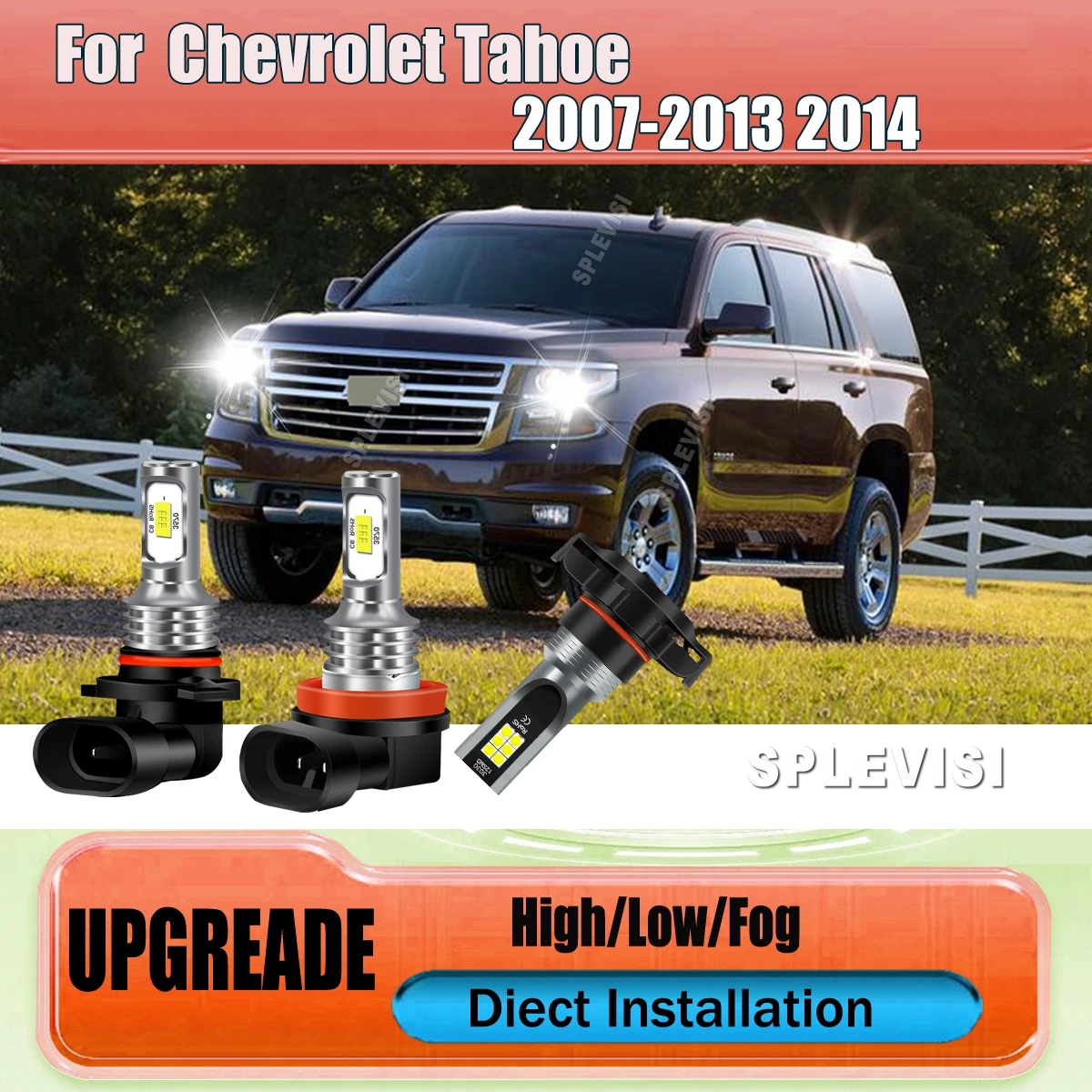 

Enhance Your Car's Look with 9005 H11 H16 LED Headlight Foglight 12v For Chevrolet Tahoe 2007 2008 2009 2010 2011 2012 2013 2014