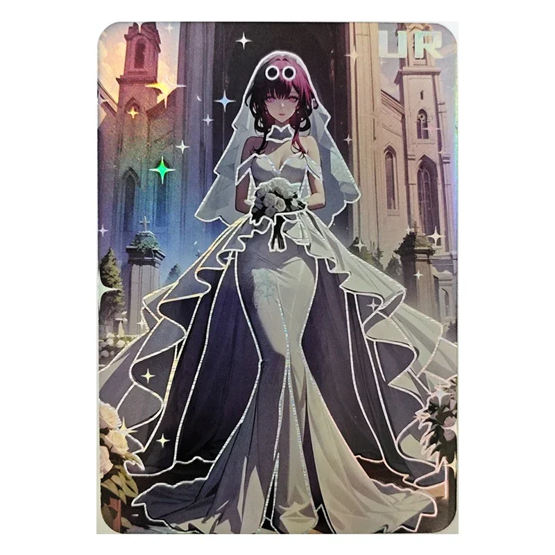 Anime Goddess Story Rare A6 Size UR Collectible Card Raiden Shogun Keqing Mitsuri Ningguang Kafka Toys for boys Birthday Present