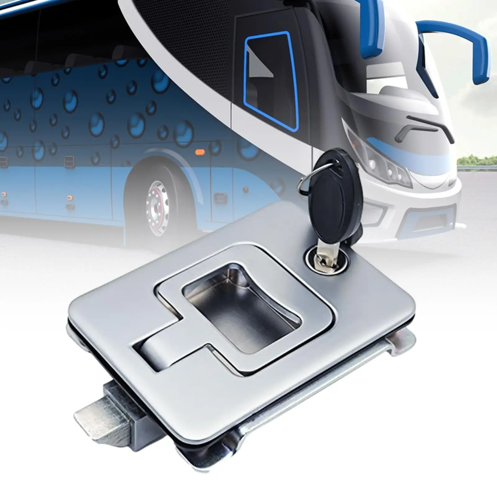 Multifunctional RV Compartment Lock Zinc Alloy Durable Door Hardware for Trailer Camper Bus Toolbox