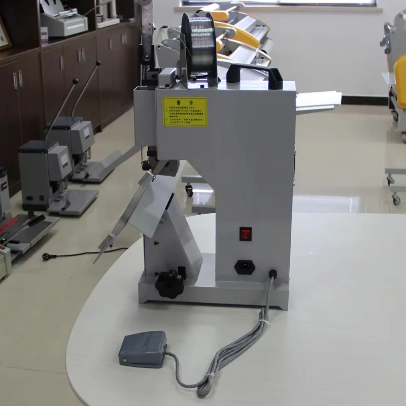 2026 Quality Assurance Wholesale Heavy Du ty Single Head Book Saddle Stitch Booklet Binding Machine