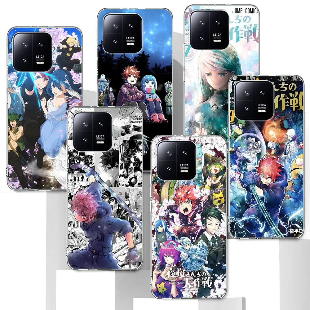 Mission Yozakura Family Case for Xiaomi Mi 11T 13 6X A2 12 12X 8 12T 10T A3 CC9E 11 11i 5X A1 9 Lite Transparent TPU Phone Cover