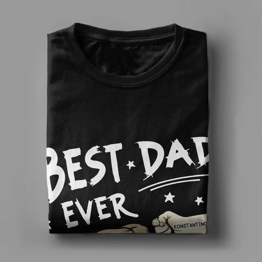 Personalized Name Custom Gift For Dad Father Best Dad Ever T-Shirts Father\'s Day Birthday Gift from Son Daughter Presents Tees