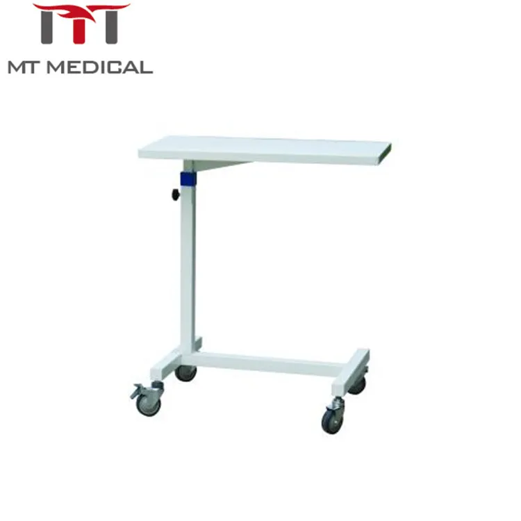 المعدات الطبية الرخيصة المتنقلة المائلة فوق طاولة السرير / طاولة عشاء المريض مع عجلات في المستشفى #5
