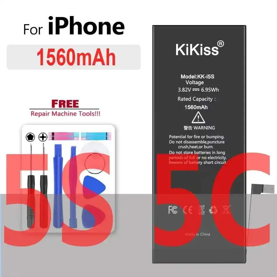 

Аккумулятор для Iphone 5 5S 5G 4S 4G Iphone 5 Iphone 5s Iphone 4s Аккумуляторная батарея для телефона Аккумуляторы большой емкости