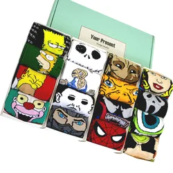 2024 New Anime Marvel Men Socks Long Socks Knee-High Couples cosplay Socks Personality Hip Hop Harajuku Funny Socks for Women