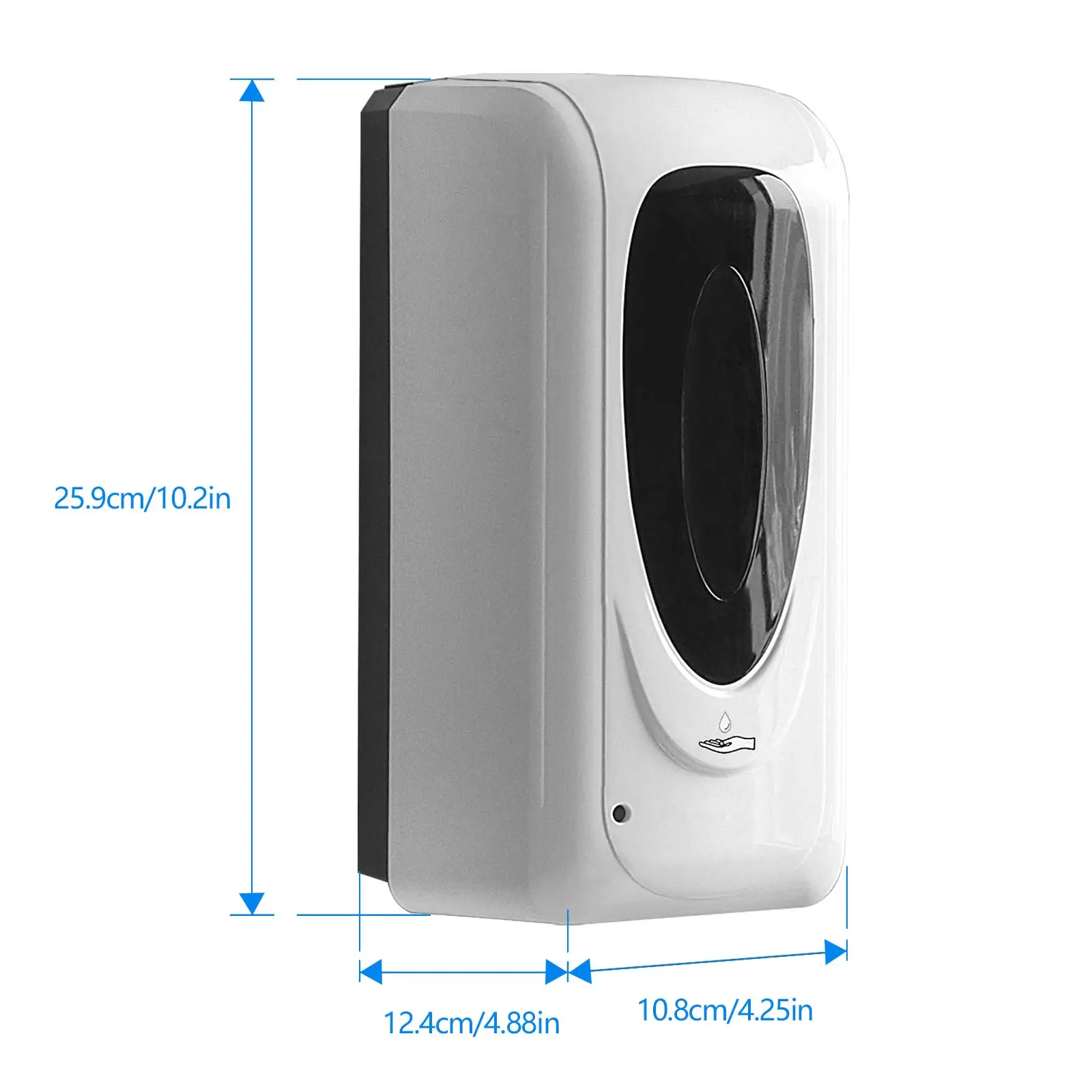 Imagem -05 - Dispensador Automático de Desinfetante Líquido Touchless Wall Mount Bomba Sensor Recarregável Dispensador Mãos-livres para Cozinha e Hotel