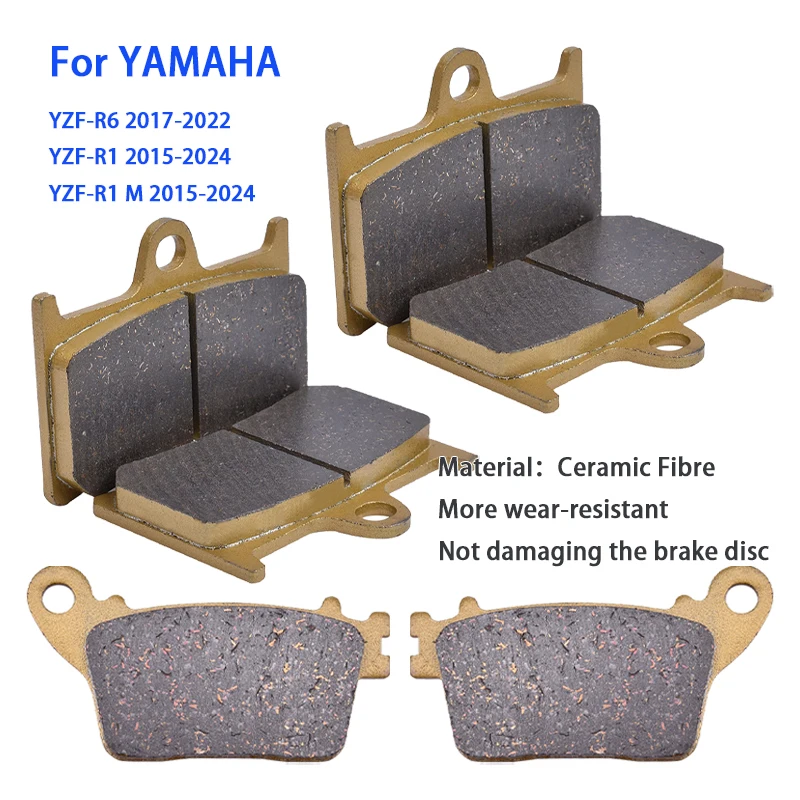 Brake Pad Set - Motorcycle Front Rear Brake Pad Set
