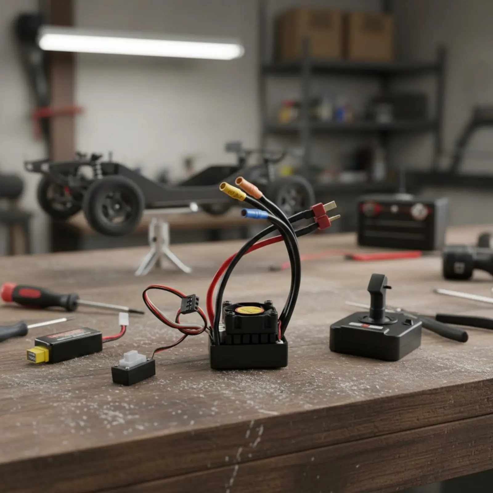 

Brushless ESC Stable Power Output Brushless Electronic Speed Controller RC Car ESC Easy to Install Wireless Control Gear