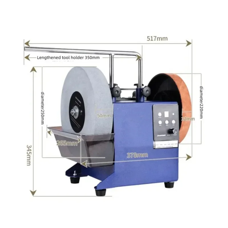 

Низкоскоростная точилка для ножей с водяным охлаждением, точилка для ножей с открытой кромкой, 10 дюймов, точилка для ножей