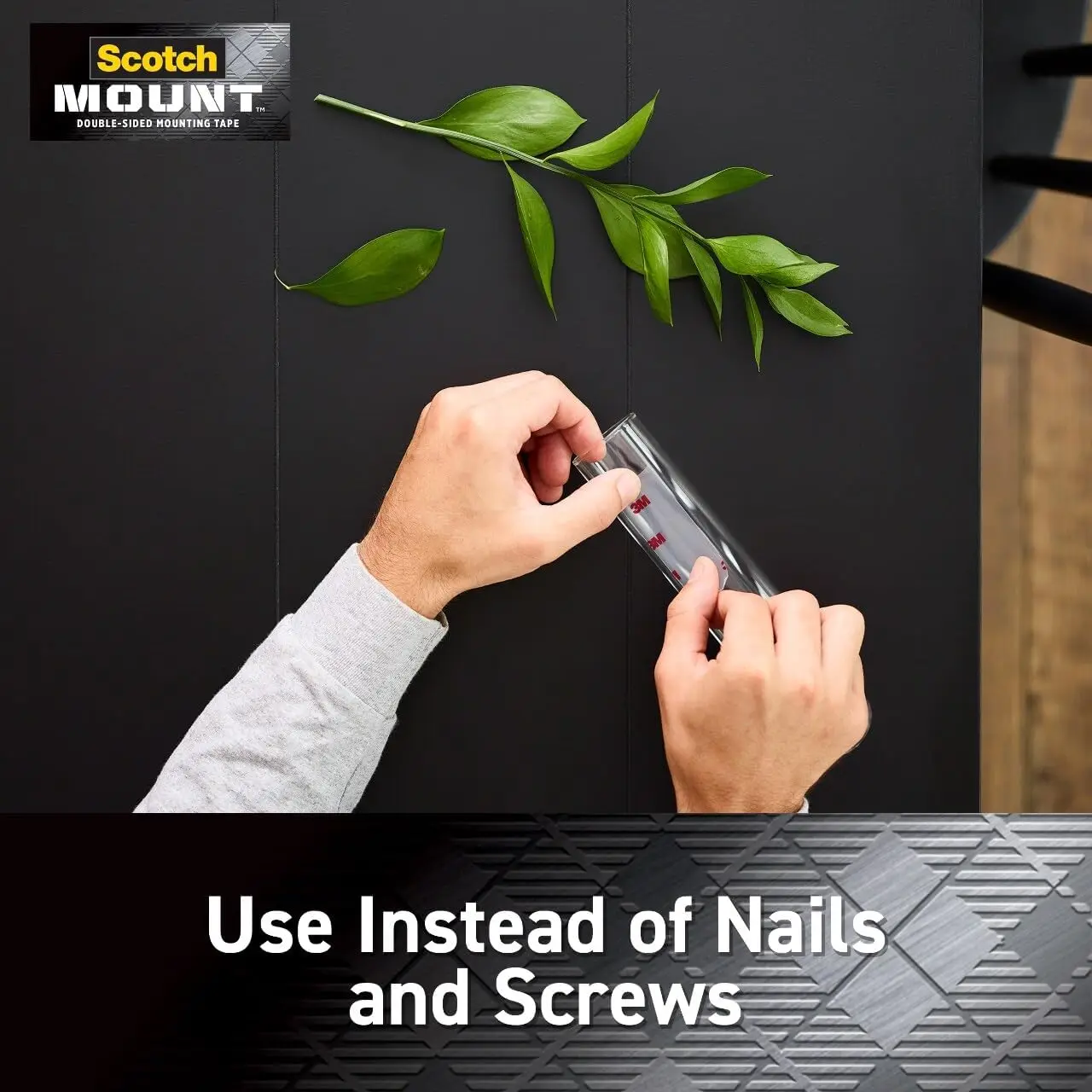 شريط سكوتش مزدوج الجوانب 3M، شريط تركيب شفاف 3M، للاستخدام الداخلي - لا حاجة إلى أدوات