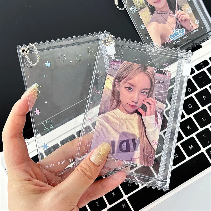 Snowflake Stars 3 Inch Postcard Photo Card Album Photo Card Holder Lomo Card Organiser Card Case Card Holder Kpop Binder