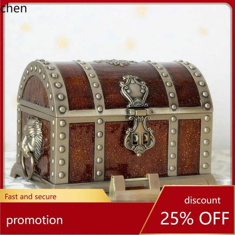 

Large jewelry box, vintage organizer, metal jewelry box, storage box, Z080