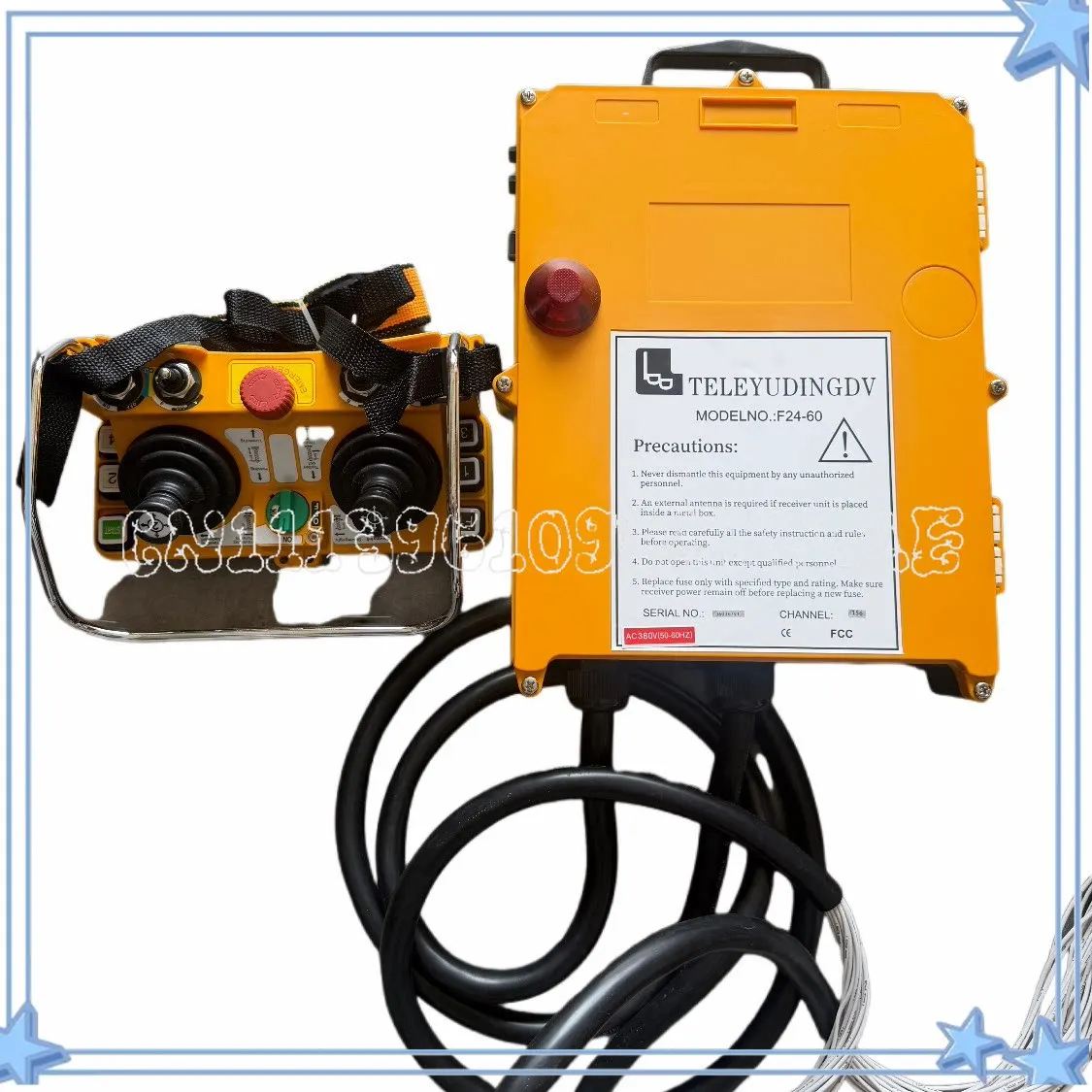 F24-60 Five-speed Rocker Industrial Wireless Tower Crane Remote Control Emergency Stop Key
