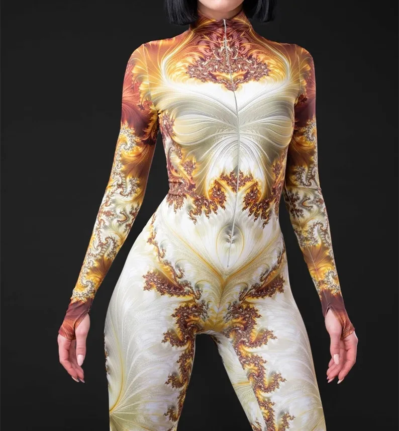 Unisex Steampunk 3D-Digitaldruck Halloween-Party Rollenspiel-Jumpsuit Damen Herren Cosplay-Kostüm Karneval Feiertags-Bodysuit – Detail 25