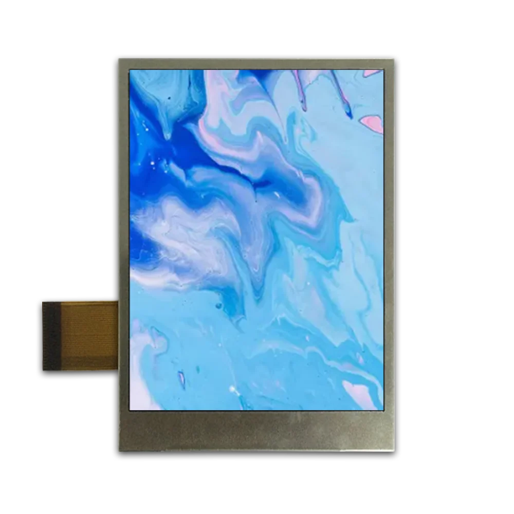 3.2 polegadas IPS LCD 240x320 Resolução MCU/SPI/RGB Interface display personalizado com brilho 350cd/m2 Ideal para displays automotivos