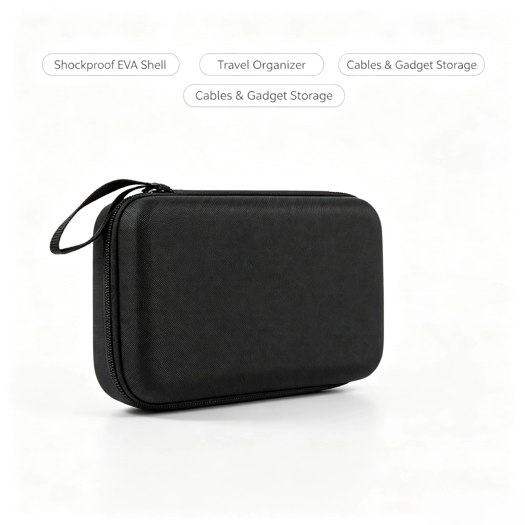 EVA Hard Shell Electronics Organizer Case Portable Travel Storage Pouch for Cables Chargers Power bank Earbuds Headphones