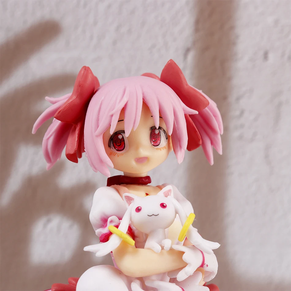 Puella Magi Madoka Magica 18cmอะนิเมะKaname Madoka Action Figure Magic Girlชุดตกแต่งรูปปั้นตุ๊กตาของเล่นคริสต์มาสของขวัญ