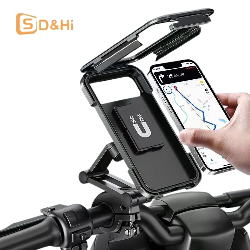 Waterproof Motorcycle Bike Mobile Phone Holder Support Universal Bicycle 360° Swivel Adjustable GPS Motorcycle Cellphone Holder