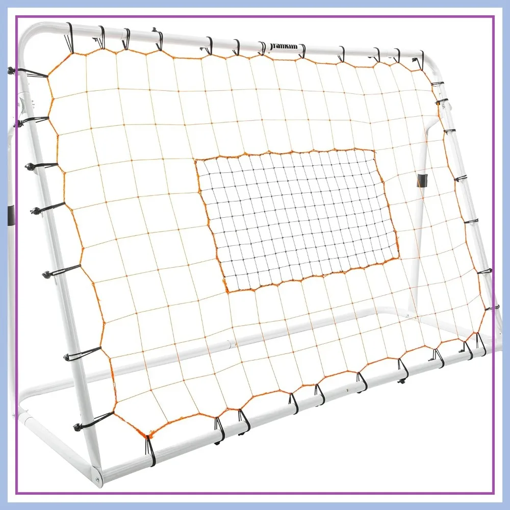 

Soccer Rebounder Net - Tournament Steel Training Rebounder for Backyard Practice - 12'x6' & 6'x4'